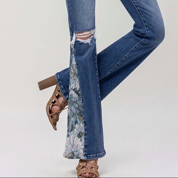Vervet High Rise Stretch Flare Jeans - Picture 8 of 12